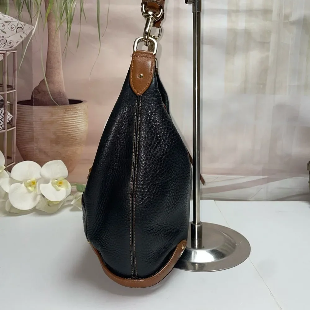 Cole Haan Black and Brown Hobo Bag